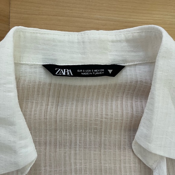 Zara translucent crop shirt - Picture 4 of 4